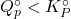 Q_p^\circ < K_P^\circ