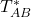T_{AB}^*