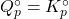 Q_p^\circ = K_p^\circ