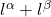 l^\alpha + l^\beta