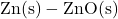 \mathrm{Zn(s)-ZnO(s)}